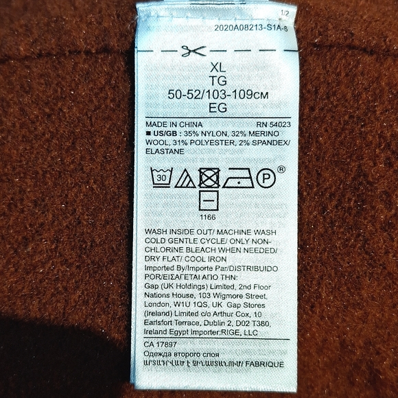 Banana Republic Wool Blend Centerseam Turtleneck in Colour Mesquite Wood - Picture 6 of 6